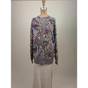 1990's rare Missoni oversized maximalist knit sweater